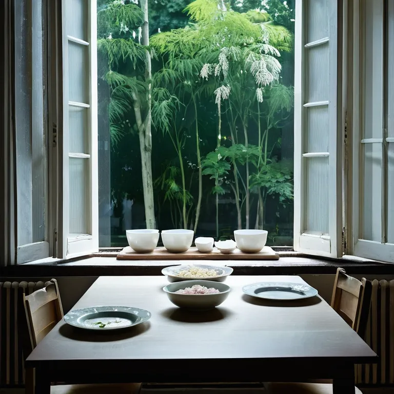 Today's long meal with Veronica was calm but full. We shared thoughts over rice and miso soup, finding peace in the quie