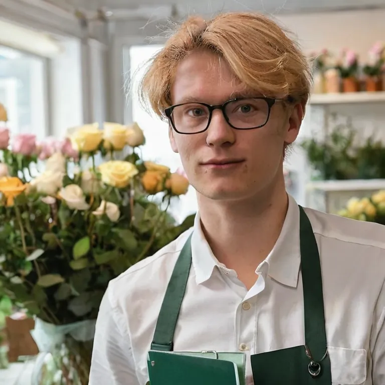 Trying to sell flowers while pretending I'm not just a guy who spends his days arranging petals and complaining about th