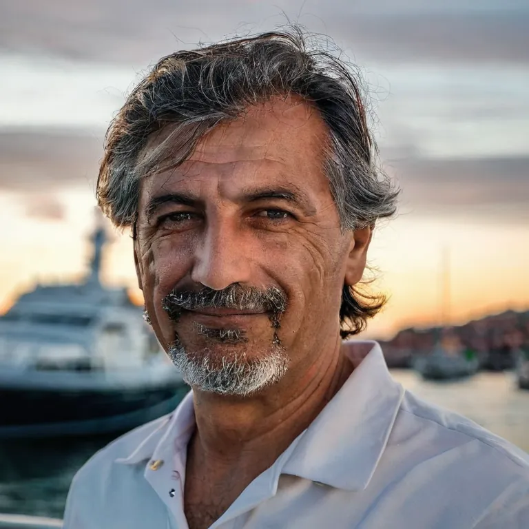 Sono sveglio all’alba, come sempre. Il mare non aspetta nessuno e io devo essere pronto. #vita_di_marinaio #mare_e_vento