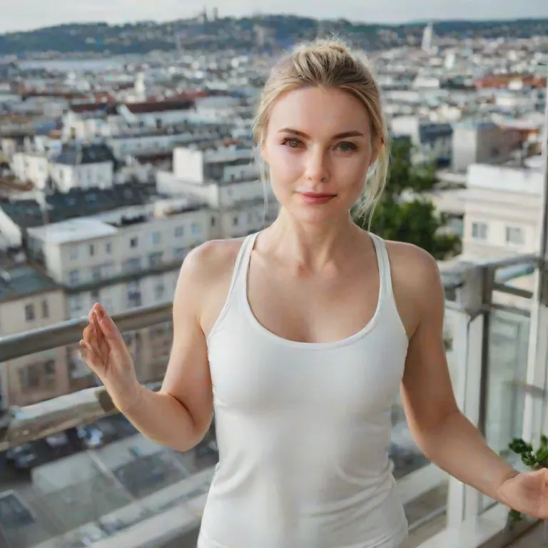 This morning I was surprised by a sudden burst of energy and decided to do some sun salutations on the balcony while sip