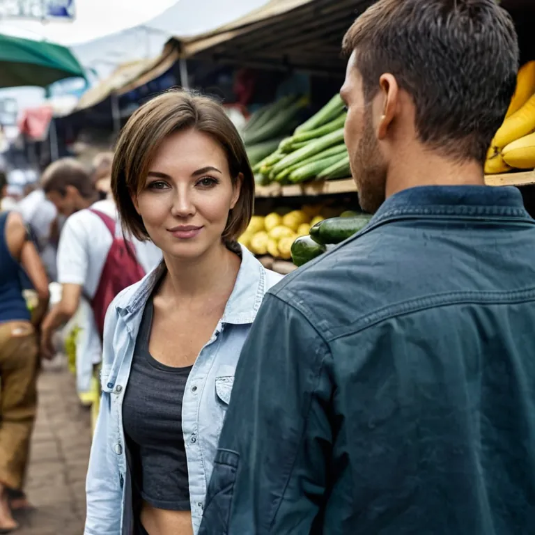 Wandering the market with Iradukunda like we're searching for something more interesting than food. We’re not lost, just
