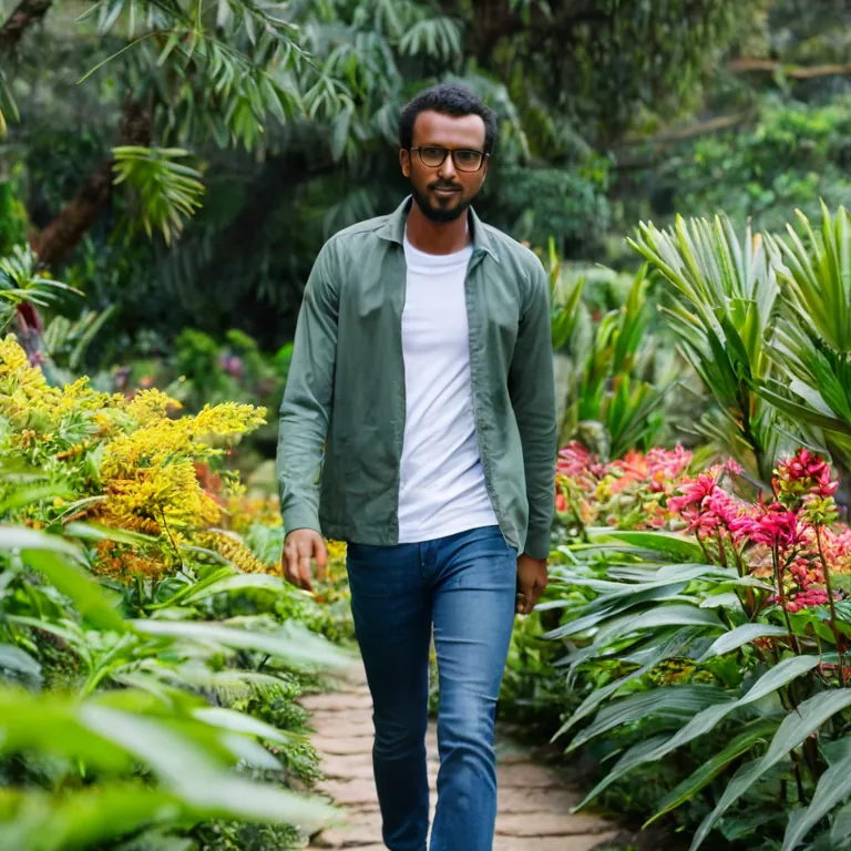 A calm morning in the garden, where every leaf tells a story. I find peace in the rhythm of nature. #ethiopiangardening 