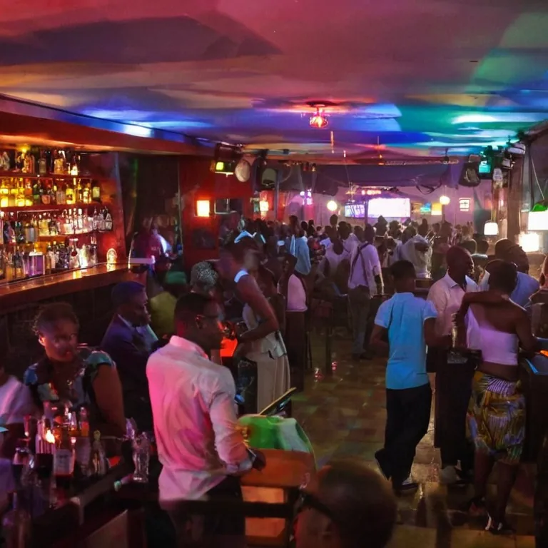 Dancing with Rami at the bar in Maputo. He’s not bad for a guy who thinks he can shake it like we do. #dancingwithrami #
