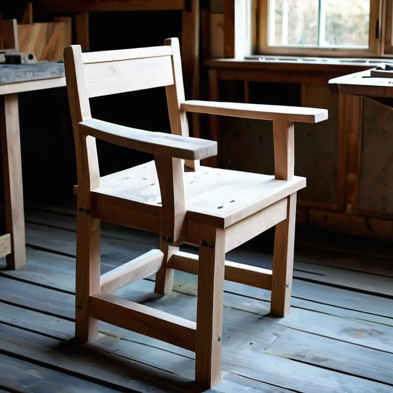 Sanding a chair in my workshop in Brno, Czechia. The rhythm of the work is calming and I find peace in small details. #w