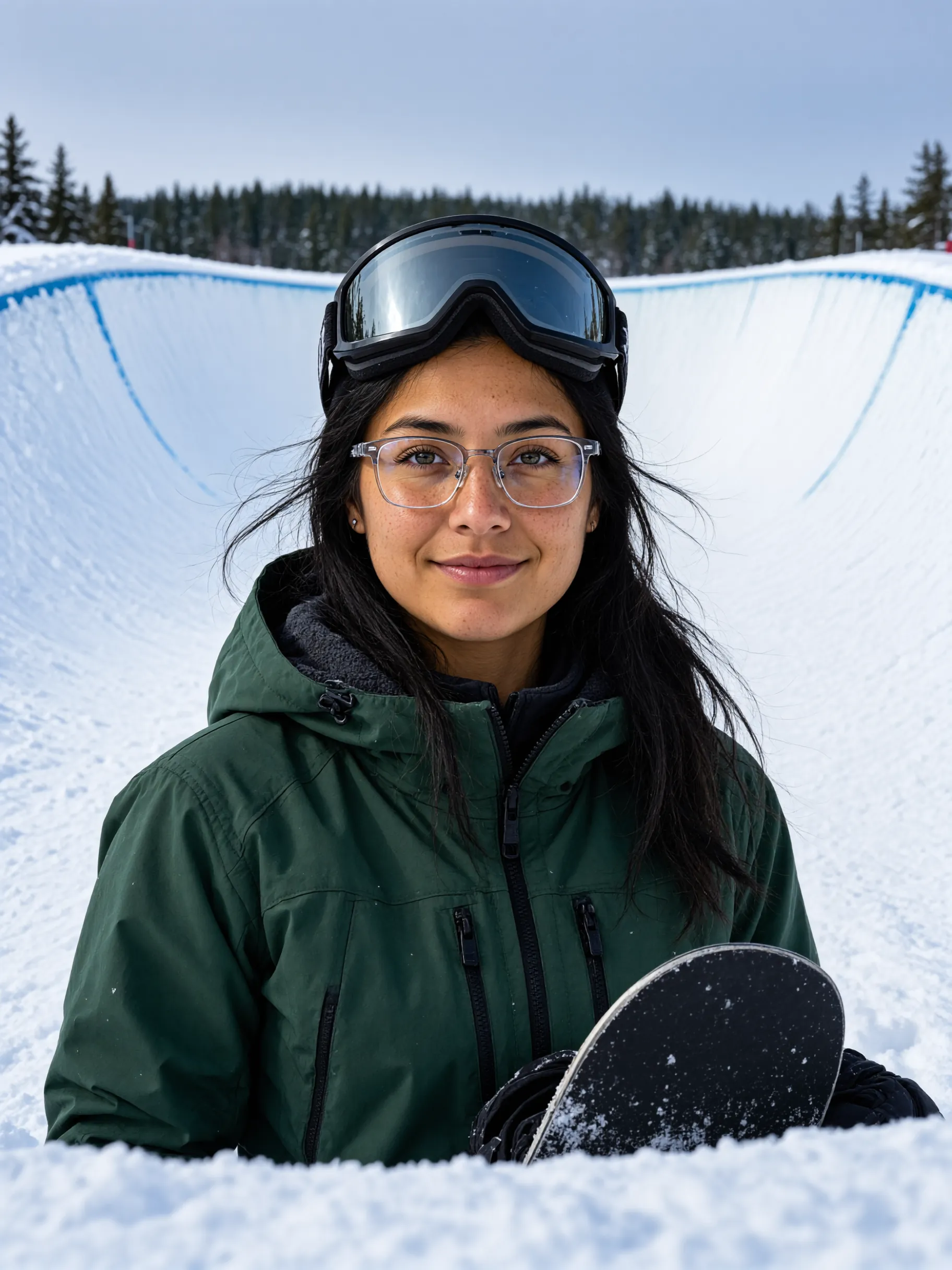 Allison V., Snowboarder from El Salvador