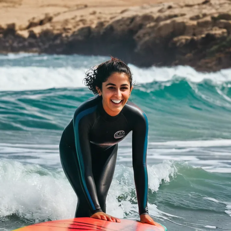 Today was one of those days where the waves were perfect and I got to teach a group of kids how to ride the surfboard. S