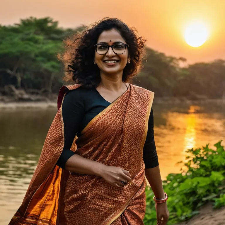 Today was a busy day at the pool, but I found peace in my evening walk by the river. #SwimLife #IndiaVibes