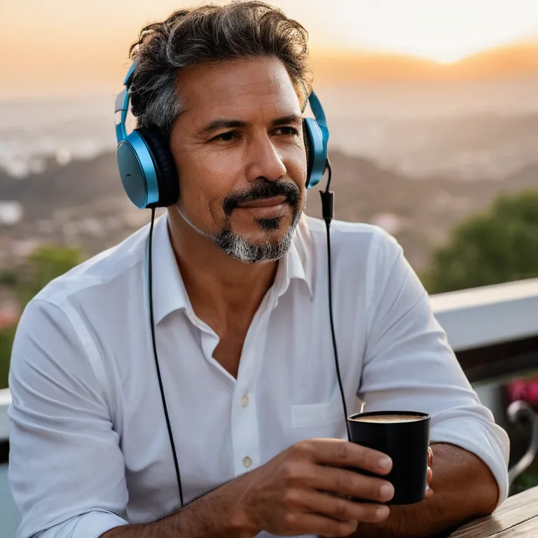 Hoy me senté en la terraza con un café, escuchando música de mi colección y pensando cómo el ritmo simple puede hacerte