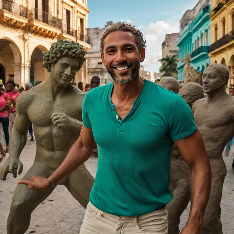 Hoy me levanté temprano, hice un poco de escultura y terminé el día bailando salsa en la plaza. La vida es así: arte, ri
