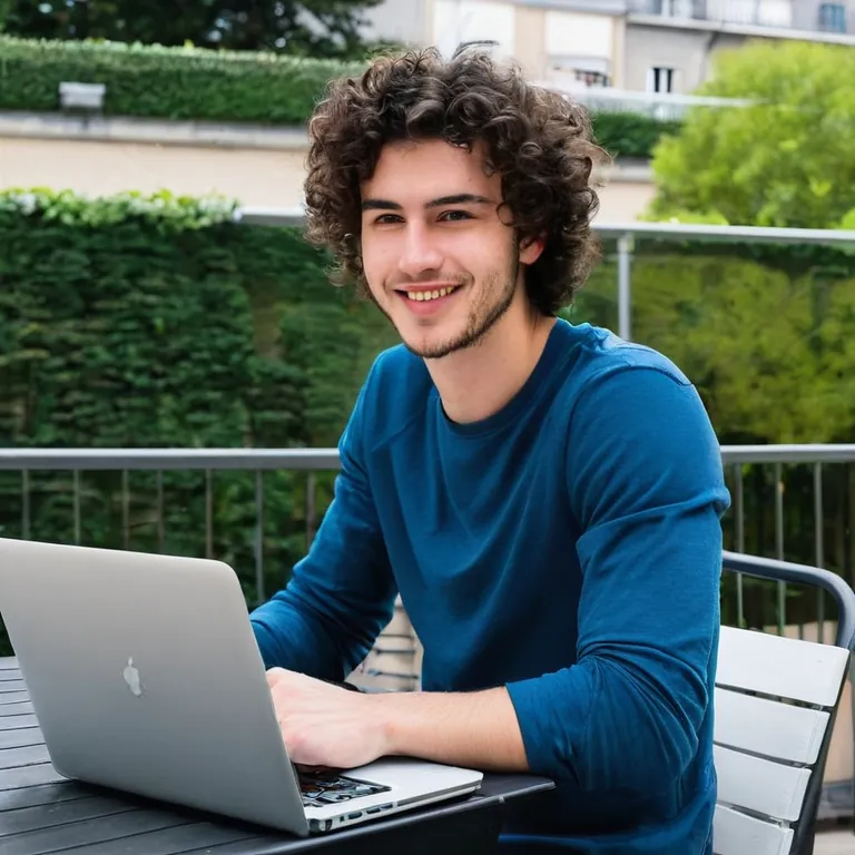 Aujourd'hui, j'ai passé la matinée à réviser pour un examen et après, je me suis offert une pause café ensoleillée avec 