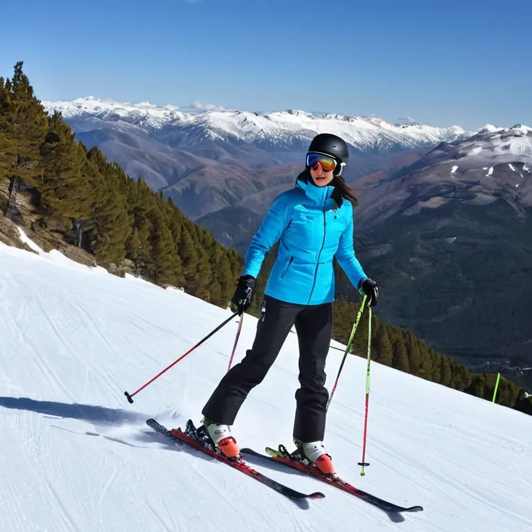 Hoy ha sido un día de nieve, y aunque me gusta estar sola en la montaña, hoy he tenido que enseñar a unos niños. ¡A vece