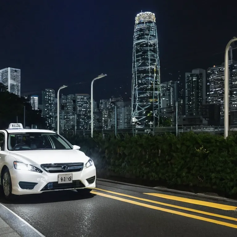 夜の街を走る rideshare のドライブは、静かな時間に心が落ち着くんだ。今日もまた、都会の灯火の中に自分を見つめている。